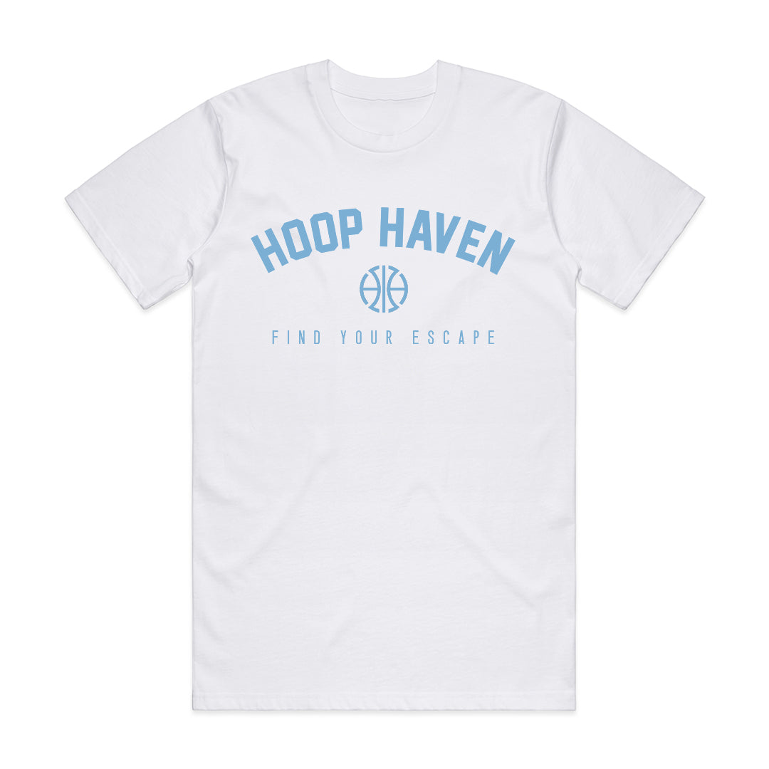 HOOP HAVEN CLASSIC T-SHIRT - WHITE